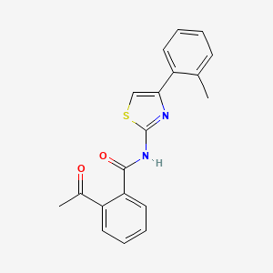 2-acetyl-N-[4-(2-methylphenyl)-1,3-thiazol-2-yl]benzamide