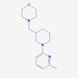 molecular formula C16H25N3O B7661235 4-[[1-(6-Methylpyridin-2-yl)piperidin-3-yl]methyl]morpholine 