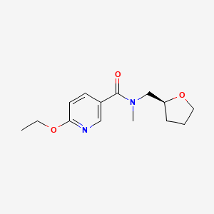 6-ethoxy-N-methyl-N-[[(2S)-oxolan-2-yl]methyl]pyridine-3-carboxamide