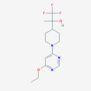 2-[1-(6-Ethoxypyrimidin-4-yl)piperidin-4-yl]-1,1,1-trifluoropropan-2-ol