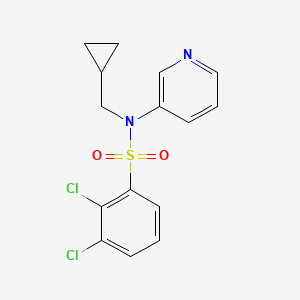 2,3-dichloro-N-(cyclopropylmethyl)-N-pyridin-3-ylbenzenesulfonamide