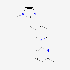 2-Methyl-6-[3-[(1-methylimidazol-2-yl)methyl]piperidin-1-yl]pyridine