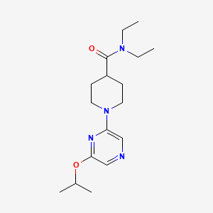 N,N-diethyl-1-(6-propan-2-yloxypyrazin-2-yl)piperidine-4-carboxamide