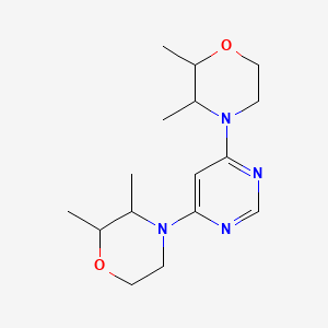 4-[6-(2,3-Dimethylmorpholin-4-yl)pyrimidin-4-yl]-2,3-dimethylmorpholine