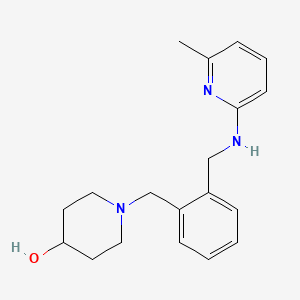 1-[[2-[[(6-Methylpyridin-2-yl)amino]methyl]phenyl]methyl]piperidin-4-ol