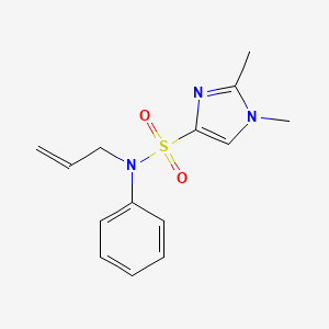 1,2-dimethyl-N-phenyl-N-prop-2-enylimidazole-4-sulfonamide