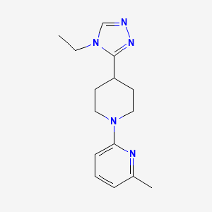 2-[4-(4-Ethyl-1,2,4-triazol-3-yl)piperidin-1-yl]-6-methylpyridine