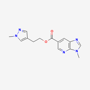 2-(1-Methylpyrazol-4-yl)ethyl 3-methylimidazo[4,5-b]pyridine-6-carboxylate