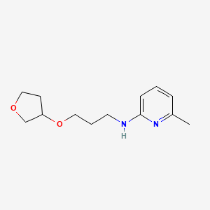 6-methyl-N-[3-(oxolan-3-yloxy)propyl]pyridin-2-amine