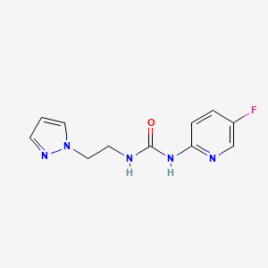 1-(5-Fluoropyridin-2-yl)-3-(2-pyrazol-1-ylethyl)urea