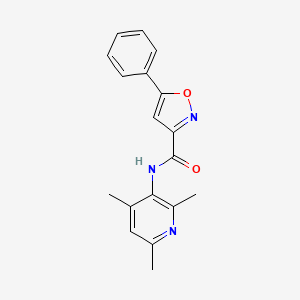 5-phenyl-N-(2,4,6-trimethylpyridin-3-yl)-1,2-oxazole-3-carboxamide