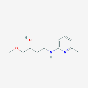 molecular formula C11H18N2O2 B7661627 1-Methoxy-4-[(6-methylpyridin-2-yl)amino]butan-2-ol 