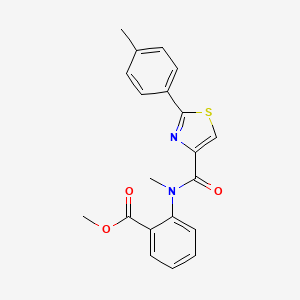 Methyl 2-[methyl-[2-(4-methylphenyl)-1,3-thiazole-4-carbonyl]amino]benzoate