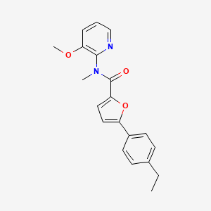 molecular formula C20H20N2O3 B7661669 5-(4-ethylphenyl)-N-(3-methoxypyridin-2-yl)-N-methylfuran-2-carboxamide 