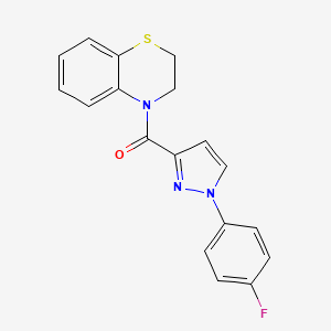 2,3-Dihydro-1,4-benzothiazin-4-yl-[1-(4-fluorophenyl)pyrazol-3-yl]methanone