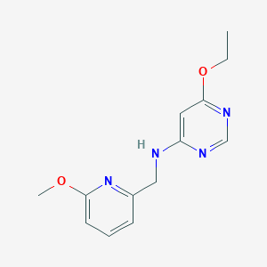 6-ethoxy-N-[(6-methoxypyridin-2-yl)methyl]pyrimidin-4-amine