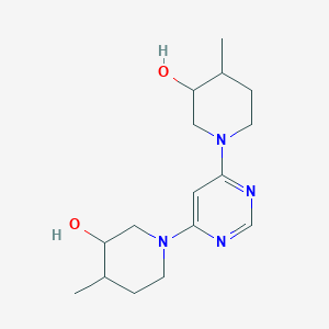 1-[6-(3-Hydroxy-4-methylpiperidin-1-yl)pyrimidin-4-yl]-4-methylpiperidin-3-ol