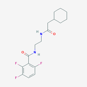 molecular formula C17H21F3N2O2 B7661899 N-[2-[(2-cyclohexylacetyl)amino]ethyl]-2,3,6-trifluorobenzamide 