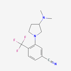 3-[3-(Dimethylamino)pyrrolidin-1-yl]-4-(trifluoromethyl)benzonitrile