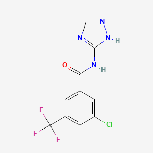 3-chloro-N-(1H-1,2,4-triazol-5-yl)-5-(trifluoromethyl)benzamide