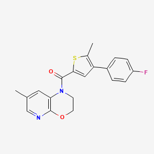 [4-(4-Fluorophenyl)-5-methylthiophen-2-yl]-(7-methyl-2,3-dihydropyrido[2,3-b][1,4]oxazin-1-yl)methanone