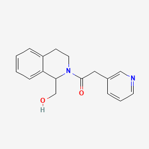 1-[1-(hydroxymethyl)-3,4-dihydro-1H-isoquinolin-2-yl]-2-pyridin-3-ylethanone