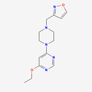 3-[[4-(6-Ethoxypyrimidin-4-yl)piperazin-1-yl]methyl]-1,2-oxazole