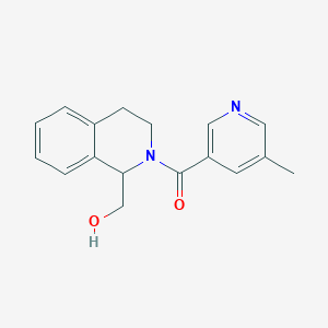 [1-(hydroxymethyl)-3,4-dihydro-1H-isoquinolin-2-yl]-(5-methylpyridin-3-yl)methanone