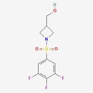 [1-(3,4,5-Trifluorophenyl)sulfonylazetidin-3-yl]methanol