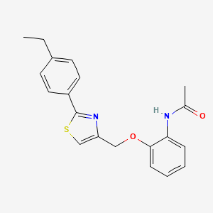 N-[2-[[2-(4-ethylphenyl)-1,3-thiazol-4-yl]methoxy]phenyl]acetamide