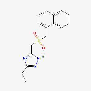 3-ethyl-5-(naphthalen-1-ylmethylsulfonylmethyl)-1H-1,2,4-triazole