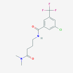 3-chloro-N-[4-(dimethylamino)-4-oxobutyl]-5-(trifluoromethyl)benzamide