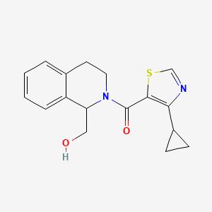 (4-cyclopropyl-1,3-thiazol-5-yl)-[1-(hydroxymethyl)-3,4-dihydro-1H-isoquinolin-2-yl]methanone