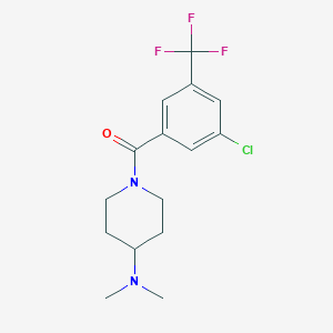 [3-Chloro-5-(trifluoromethyl)phenyl]-[4-(dimethylamino)piperidin-1-yl]methanone