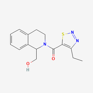 (4-ethylthiadiazol-5-yl)-[1-(hydroxymethyl)-3,4-dihydro-1H-isoquinolin-2-yl]methanone