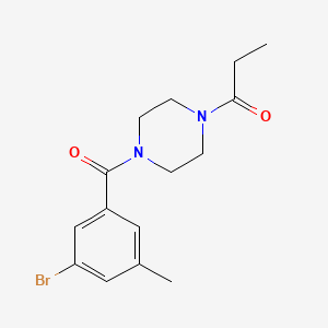 1-[4-(3-Bromo-5-methylbenzoyl)piperazin-1-yl]propan-1-one