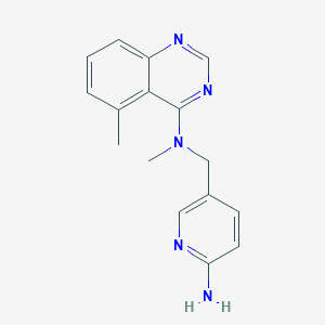 N-[(6-aminopyridin-3-yl)methyl]-N,5-dimethylquinazolin-4-amine