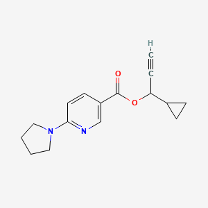 1-Cyclopropylprop-2-ynyl 6-pyrrolidin-1-ylpyridine-3-carboxylate