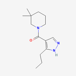 (3,3-dimethylpiperidin-1-yl)-(5-propyl-1H-pyrazol-4-yl)methanone