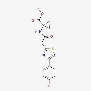 Methyl 1-[[2-[4-(4-fluorophenyl)-1,3-thiazol-2-yl]acetyl]amino]cyclopropane-1-carboxylate