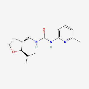 1-(6-methylpyridin-2-yl)-3-[[(2R,3R)-2-propan-2-yloxolan-3-yl]methyl]urea