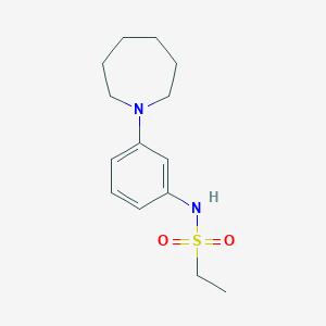 N-[3-(azepan-1-yl)phenyl]ethanesulfonamide