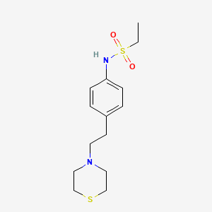 N-[4-(2-thiomorpholin-4-ylethyl)phenyl]ethanesulfonamide