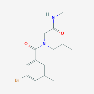 3-bromo-5-methyl-N-[2-(methylamino)-2-oxoethyl]-N-propylbenzamide