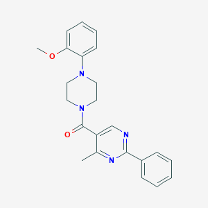 [4-(2-Methoxyphenyl)piperazin-1-yl]-(4-methyl-2-phenylpyrimidin-5-yl)methanone