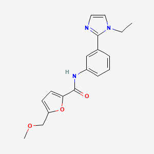 N-[3-(1-ethylimidazol-2-yl)phenyl]-5-(methoxymethyl)furan-2-carboxamide