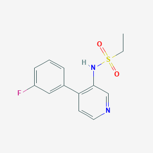 N-[4-(3-fluorophenyl)pyridin-3-yl]ethanesulfonamide