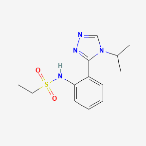 N-[2-(4-propan-2-yl-1,2,4-triazol-3-yl)phenyl]ethanesulfonamide