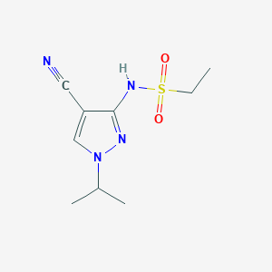 N-(4-cyano-1-propan-2-ylpyrazol-3-yl)ethanesulfonamide