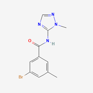 3-bromo-5-methyl-N-(2-methyl-1,2,4-triazol-3-yl)benzamide